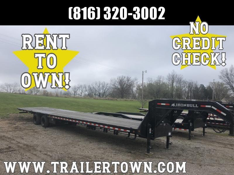 2020 IRON BULL 102X40 GOOSENECK LOPRO DECK OVER FLAT BED TRAILER WITH HYDRAULIC DOVE TAIL AND 15K AXLES 2020 IRON BULL 102X40 GOOSENECK LOPRO DECK OVER FLAT BED TRAILER WITH HYDRAULIC DOVE TAIL AND 15K AXLES