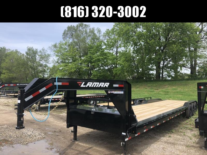 2020 LAMAR 102 X 38 GOOSENECK TRIPLE AXLE EQUIPMENT HAULER TRAILER W/DRIVE OVER FENDERS 2020 LAMAR 102 X 38 GOOSENECK TRIPLE AXLE EQUIPMENT HAULER TRAILER W/DRIVE OVER FENDERS