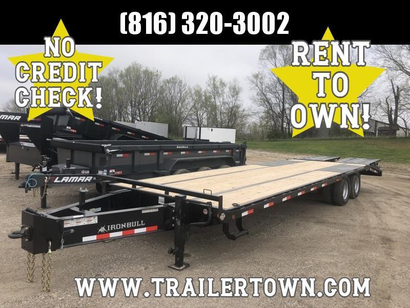 2020 IRON BULL 102X30 DECKOVER PINTLE EQUIPMENT HAULER TRAILER W/12K AXLES 2020 IRON BULL 102X30 DECKOVER PINTLE EQUIPMENT HAULER TRAILER W/12K AXLES