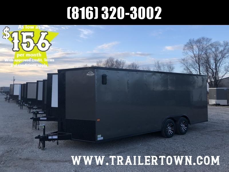 2020 ROCK SOLID 8.5 X 20 X 6.5 ENCLOSED CARGO TRAILER WITH BLACK TRIM PACKAGE 2020 ROCK SOLID 8.5 X 20 X 6.5 ENCLOSED CARGO TRAILER WITH BLACK TRIM PACKAGE