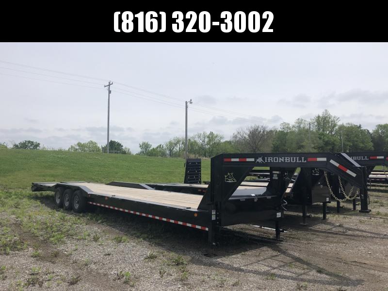 2020 IRON BULL 102 X 40 GOOSENECK TRIPLE AXLE EQUIPMENT HAULER TRAILER W/DRIVE OVER FENDERS 2020 IRON BULL 102 X 40 GOOSENECK TRIPLE AXLE EQUIPMENT HAULER TRAILER W/DRIVE OVER FENDERS