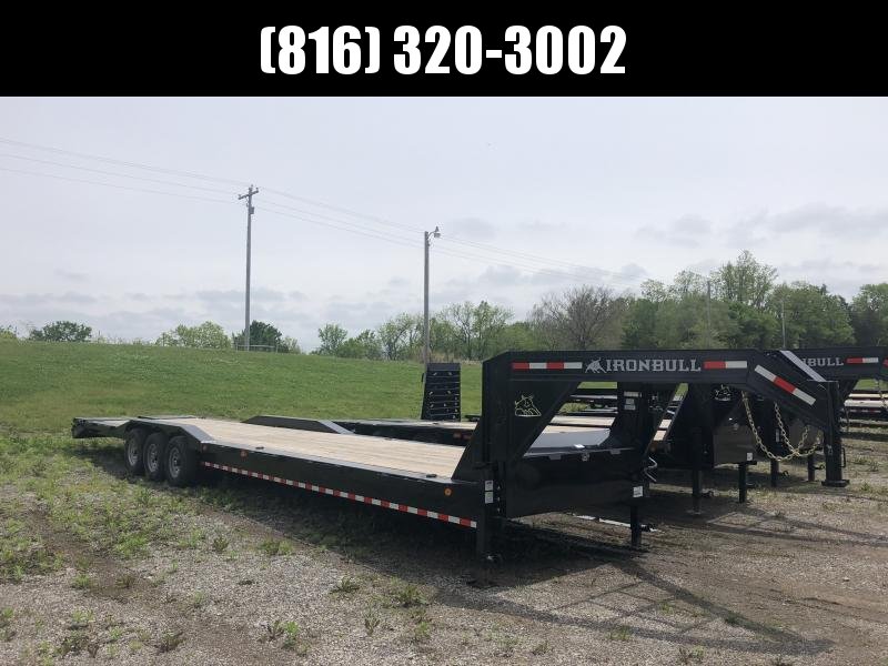2020 IRON BULL 102 X 40 GOOSENECK TRIPLE AXLE EQUIPMENT HAULER TRAILER W/DRIVE OVER FENDERS 2020 IRON BULL 102 X 40 GOOSENECK TRIPLE AXLE EQUIPMENT HAULER TRAILER W/DRIVE OVER FENDERS