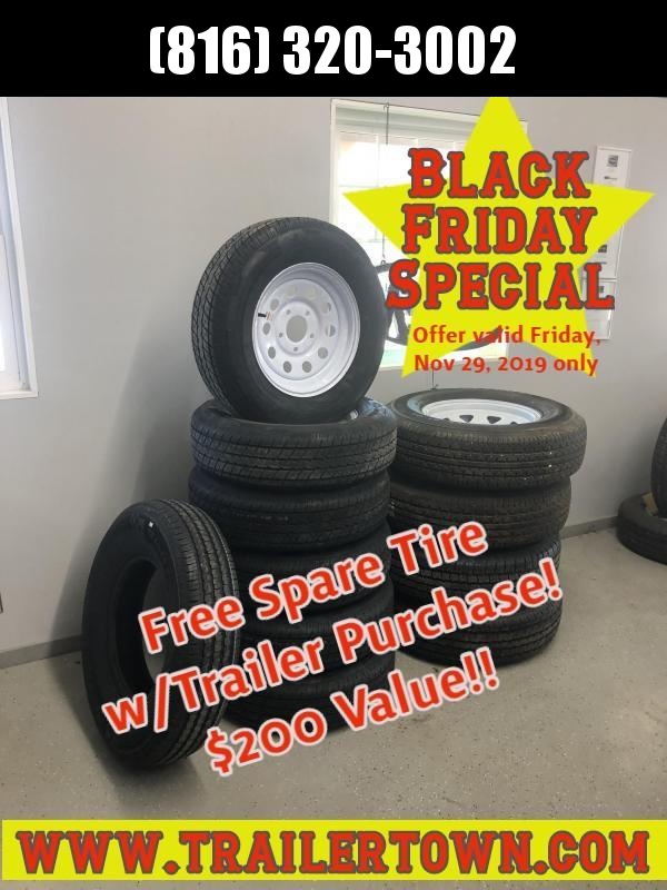 2019 Black Friday Free Spare Tire w/ Trailer Purchase - $200 Value!! 2019 Black Friday Free Spare Tire w/ Trailer Purchase - $200 Value!!