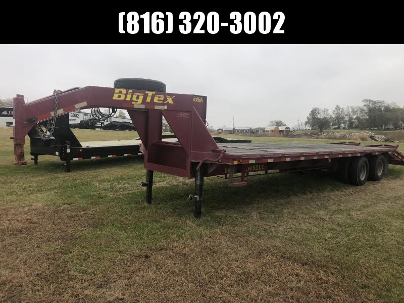 2002 BIG TEX 102x30 GOOSENECK DECK OVER EQUIPMENT HAULER TRAILER 2002 BIG TEX 102x30 GOOSENECK DECK OVER EQUIPMENT HAULER TRAILER