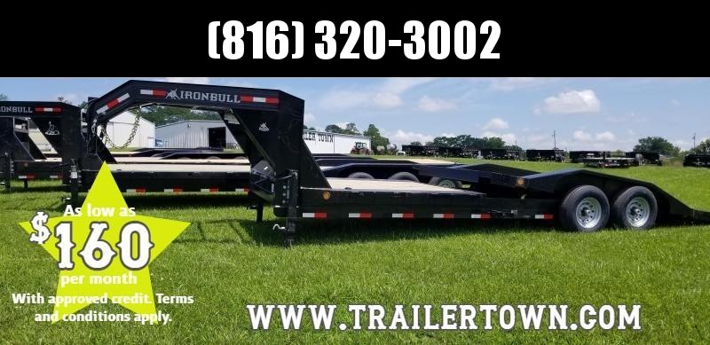 2019 IRON BULL 102x24 GOOSENECK TILT LOPRO EQUIPMENT HAULER TRAILER AND DRIVE OVER FENDERS 2019 IRON BULL 102x24 GOOSENECK TILT LOPRO EQUIPMENT HAULER TRAILER AND DRIVE OVER FENDERS