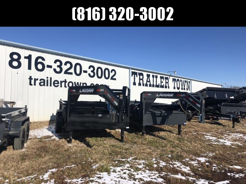 2020 LAMAR 83X14 GOOSENECK DUMP LOPRO TRAILER W/14 PLY TIRES 2020 LAMAR 83X14 GOOSENECK DUMP LOPRO TRAILER W/14 PLY TIRES