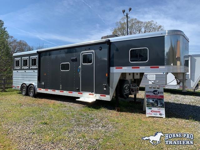 2020 Exiss Endeavor 3 Horse 12'6 Living Quarters w/Slide Out- ROOF INSULATION & POLYLAST FLOORING 2020 Exiss Endeavor 3 Horse 12'6 Living Quarters w/Slide Out- ROOF INSULATION & POLYLAST FLOORING