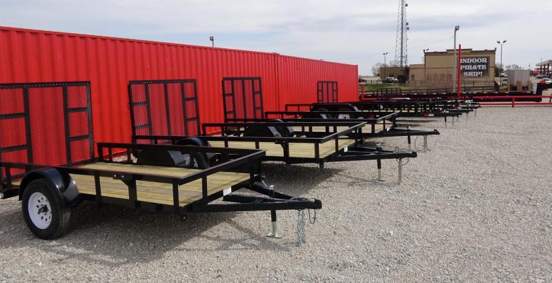 16'x76" 5STAR Tandem Axle Utility Trailer With Removable Side Rail ATV Ramps For Side/Rear Loading 16'x76" 5STAR Tandem Axle Utility Trailer With Removable Side Rail ATV Ramps For Side/Rear Loading