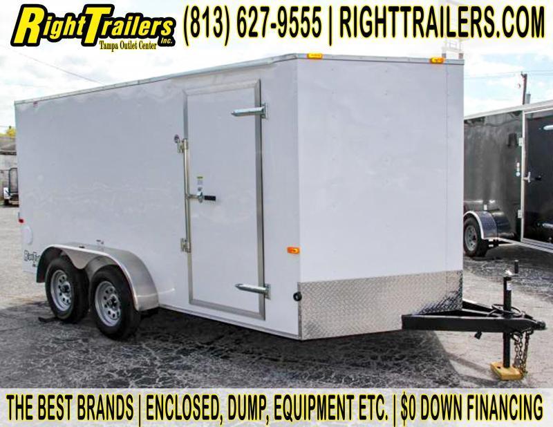 7x12 Continental Cargo Enclosed Trailer Right Trailers New And