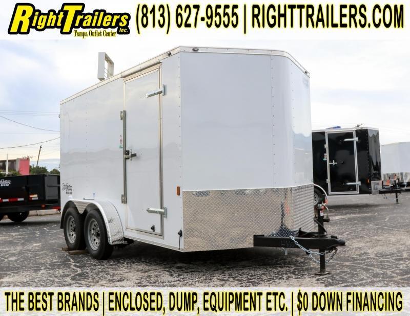 7x12 Continental Cargo Enclosed Trailer Right Trailers New And