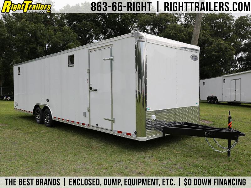 8.5x28 Continental Cargo Enclosed Racing Trailer Right Trailers
