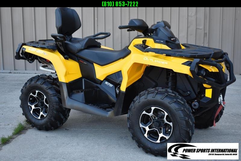 2016 CAN-AM OUTLANDER MAX 570 XT 2-Passenger 4X4 ATV w/ Extras #0190 2016 CAN-AM OUTLANDER MAX 570 XT 2-Passenger 4X4 ATV w/ Extras #0190