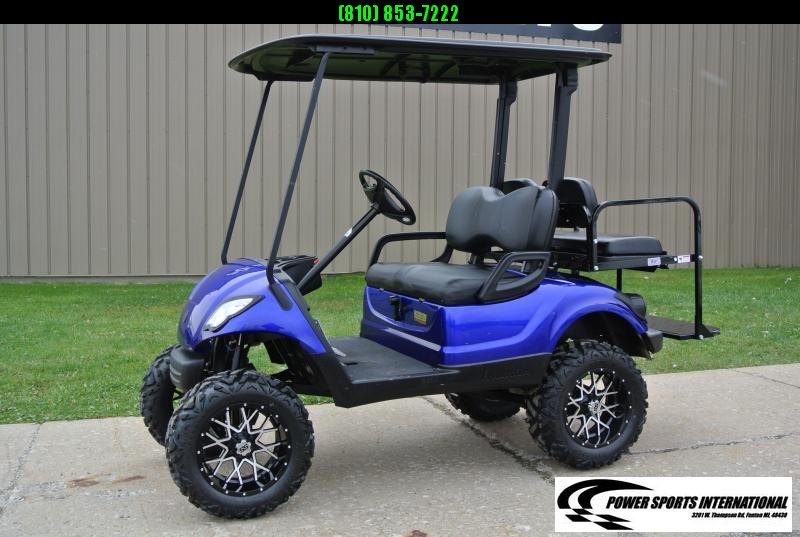 2016 CUSTOM METALLIC BLUE Yamaha Drive GAS POWERED Golf Cart #1523 2016 CUSTOM METALLIC BLUE Yamaha Drive GAS POWERED Golf Cart #1523
