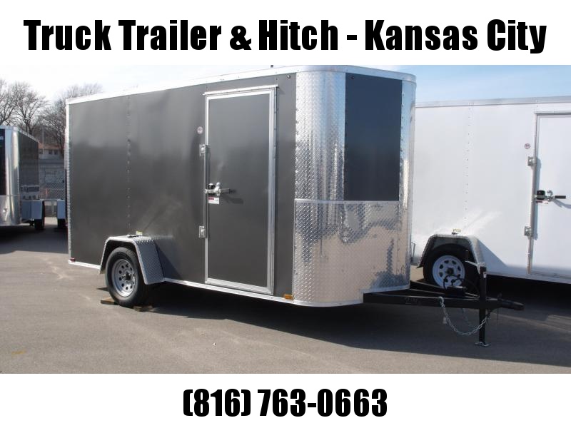 Enclosed Trailer 6 X 12 Ramp All Tube Construction Charcoal In Color 6' 6" Interior Height Enclosed Trailer 6 X 12 Ramp All Tube Construction Charcoal In Color 6' 6" Interior Height