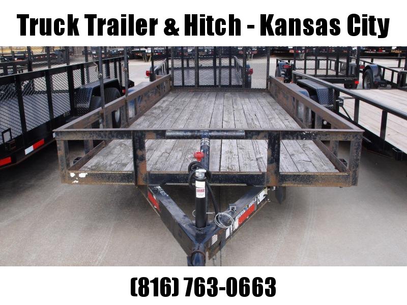 Used Trailer 77 X 18 Four Wheel Brakes 7000 GVW Landscape Used Trailer 77 X 18 Four Wheel Brakes 7000 GVW Landscape