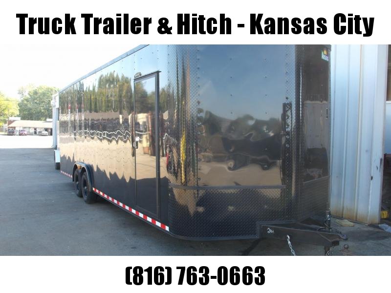 Enclosed Trailer Wedge Nose 8.5 X 26 Ramp 7' 6" Interior Height 100400 GVW Black (( With Black Out Package)) In ALL Tube Construction Enclosed Trailer Wedge Nose 8.5 X 26 Ramp 7' 6" Interior Height 100400 GVW Black (( With Black Out Package)) In ALL Tube Construction