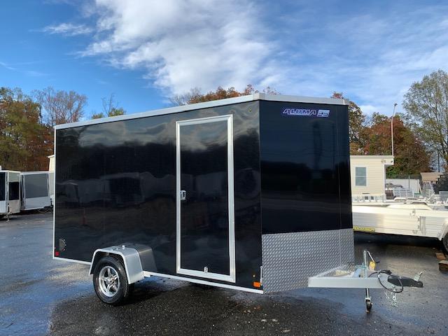Aluma 6' x 12' All-Aluminum Black Enclosed Cargo Trailer Aluma 6' x 12' All-Aluminum Black Enclosed Cargo Trailer