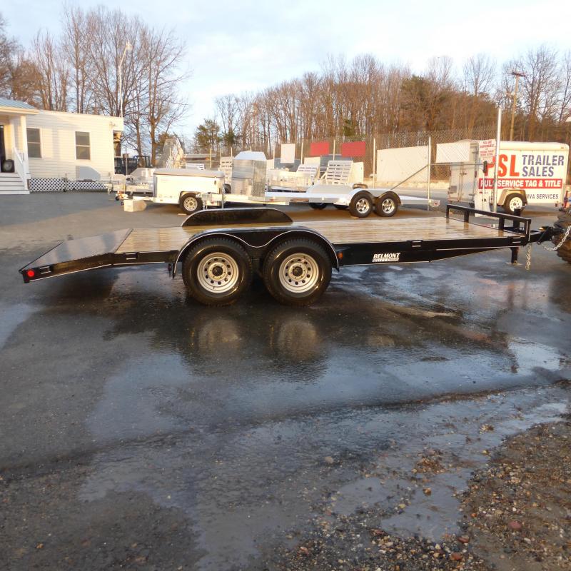 Belmont 7' x 18' Wood Deck Car Hauler Trailer New enclosed cargo