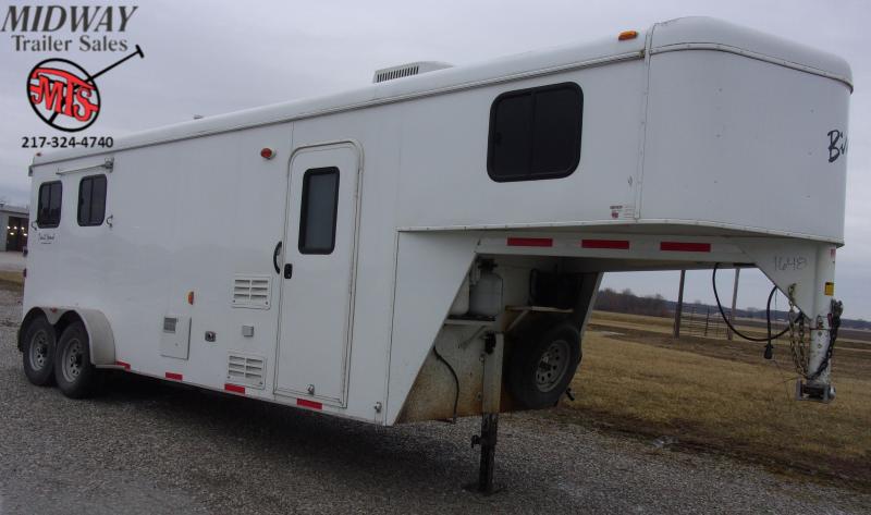2012 Bison Trailers Trail Hand 280 2H w/ 8' SW LQ Horse Trailer 2012 Bison Trailers Trail Hand 280 2H w/ 8' SW LQ Horse Trailer
