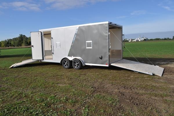 2020 Haul-it All Aluminum 7.5 x 23 Inline Snowmobile Trailer For Sale 2020 Haul-it All Aluminum 7.5 x 23 Inline Snowmobile Trailer For Sale