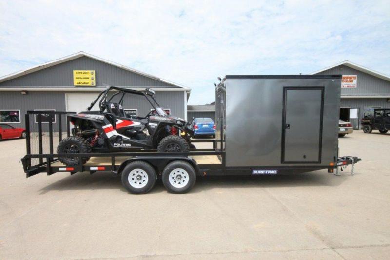 2019 Sure-Trac 7 x 24 Cargo Trailer w/ Rear Garage 2019 Sure-Trac 7 x 24 Cargo Trailer w/ Rear Garage