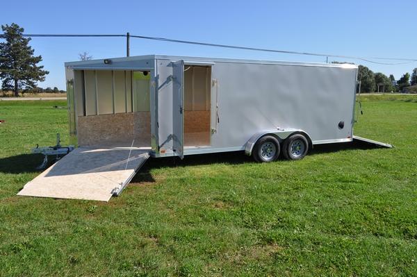 2020 Haul-it 7 x 23 All Aluminum Inline Snowmobile Trailer For Sale 2020 Haul-it 7 x 23 All Aluminum Inline Snowmobile Trailer For Sale